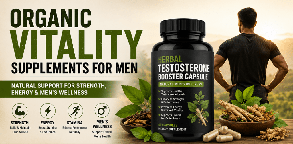 Organic Vitality Supplements For Men